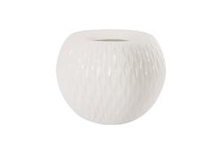 Ripple Planter, Gel Coat White by PHILLIPS COLLECTION