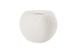 Ripple Planter, Gel Coat White by PHILLIPS COLLECTION