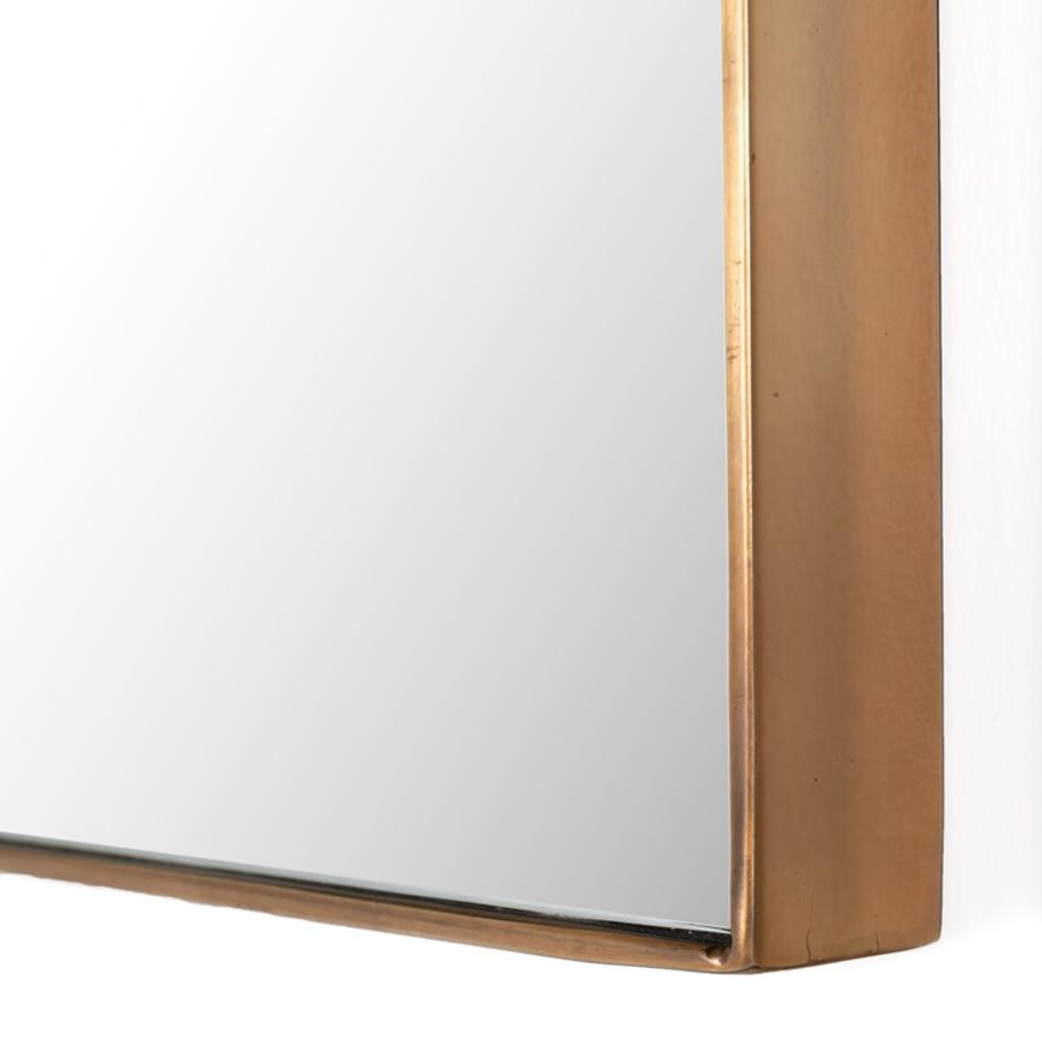 Georgina Small Mirror In Polished Brass by FOUR HANDS