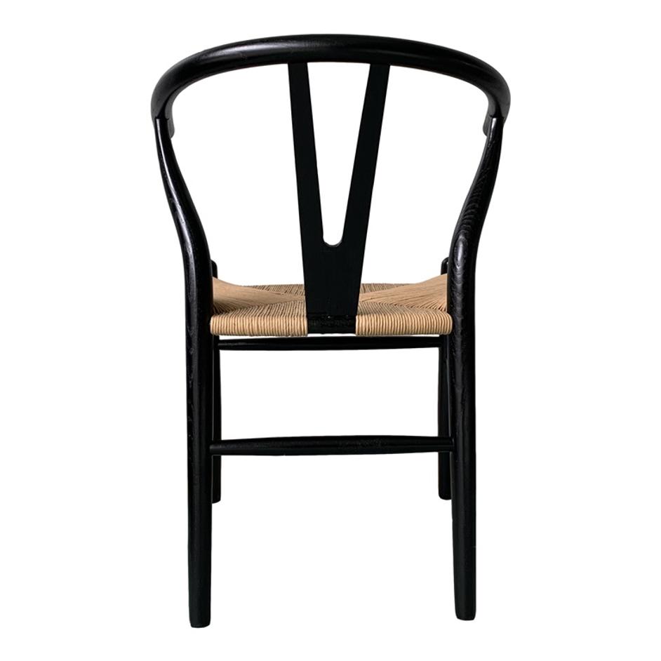 VENTANA DINING CHAIR BLACK AND NATURAL-M2 by Moes Home