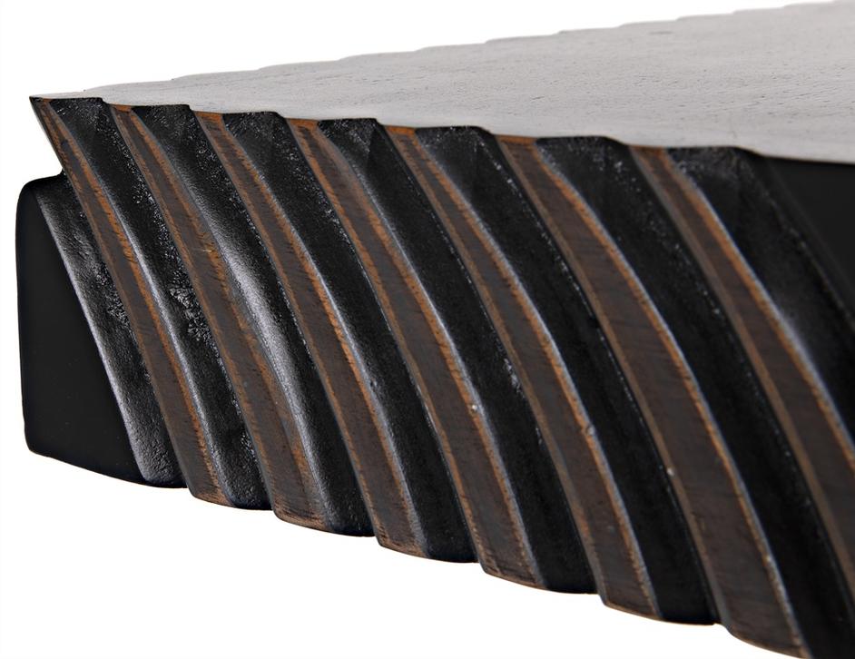 Ray Mahogany and Veneer Console in Pale with Light Brown Highlights by Noir Furniture