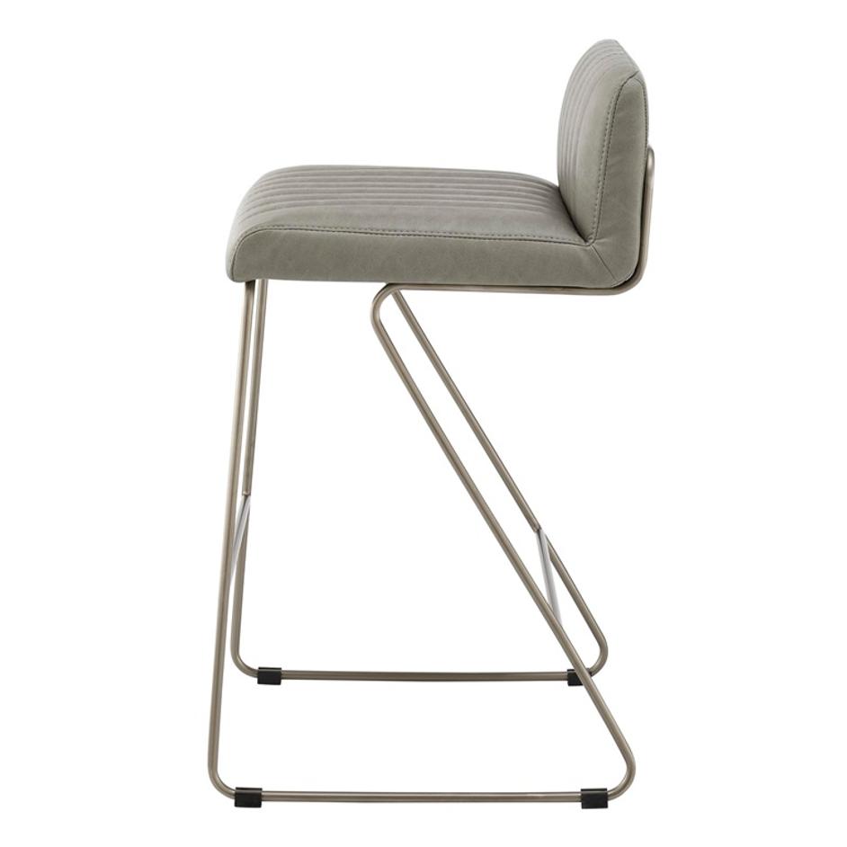 Raoul Counter Stool In Antique Graphite Gray by New Pacific Direct