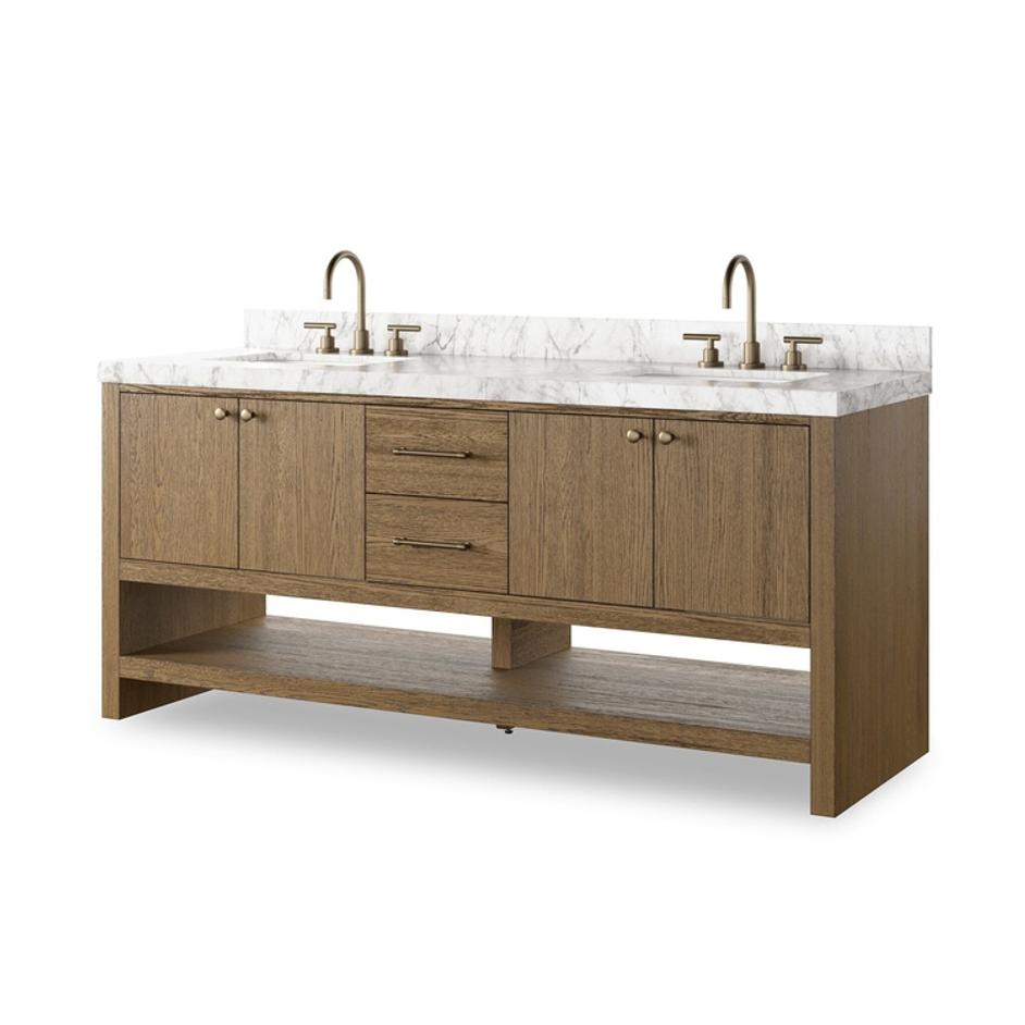 Anthem Double Vanity - Washed Natural Veneer by Four Hands
