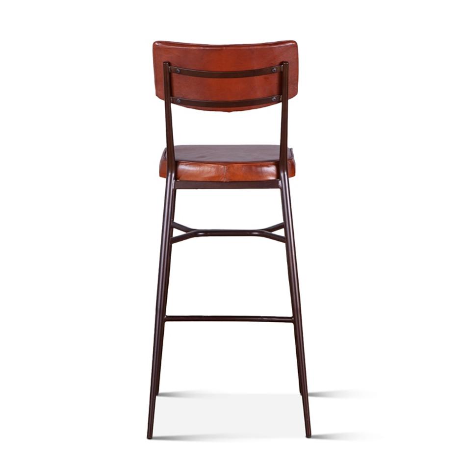 Wellington High Back Leather Bar Chair by Home Trends & Design