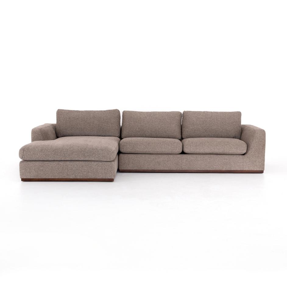 Colt 2 Pc Sectional LAF Chaise in Gaston Pewter by FOUR HANDS