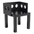 Elton Mahogany Chair in Hand-Rubbed Black Finish by Noir Furniture