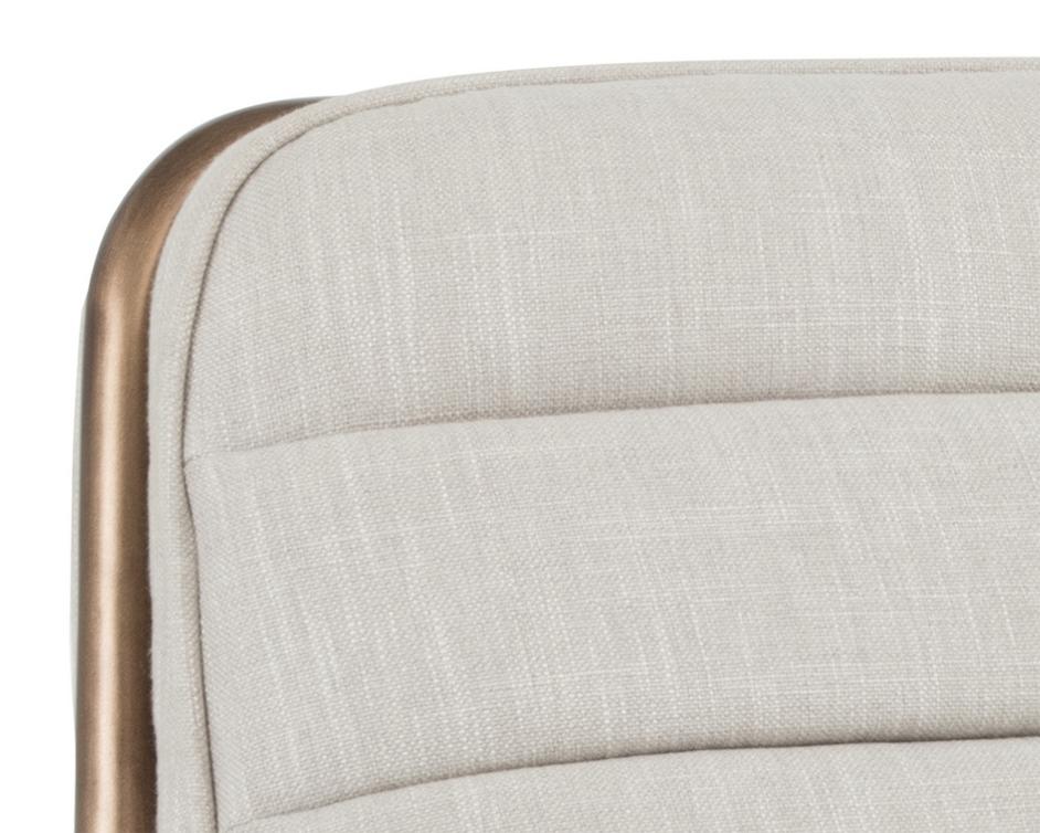 Lincoln Lounge Chair - Beige Linen by Sunpan