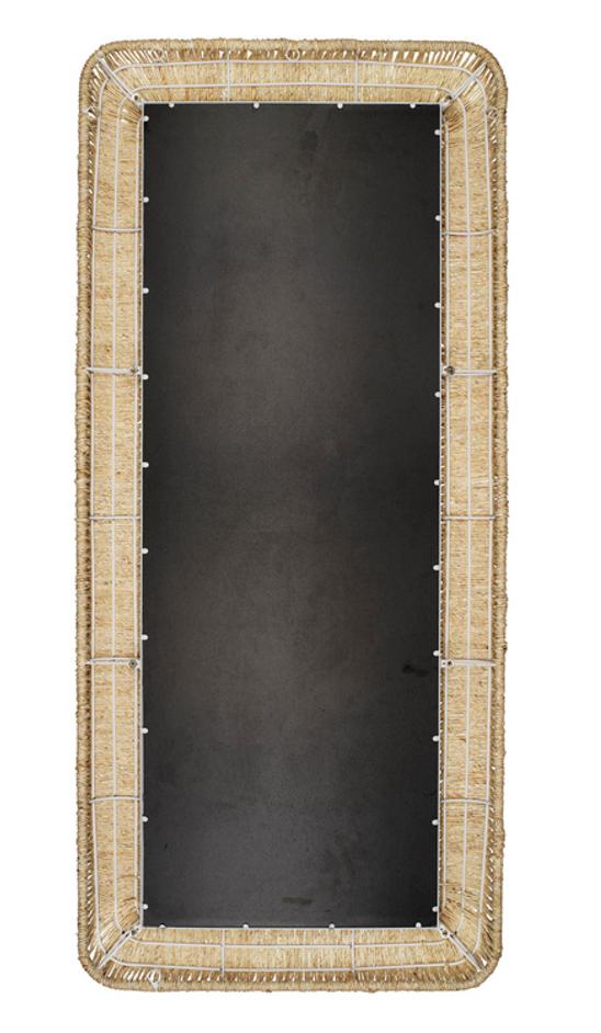 Hollis Rectangle Rope Floor Mirror by Jamie Young