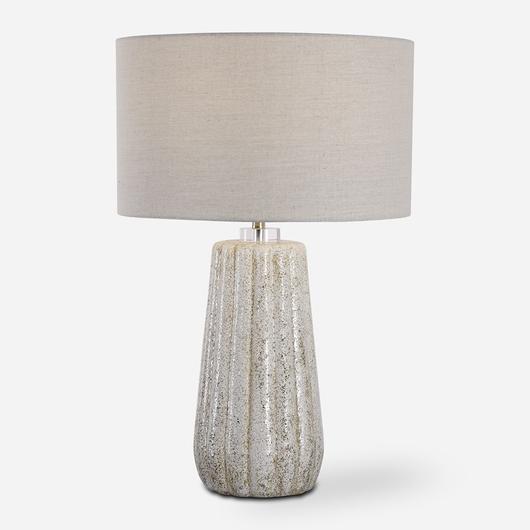 Pikes Stone-Ivory Table Lamp by Uttermost