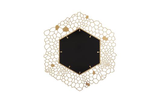 Hexagon Honeycomb Mirror Brass by PHILLIPS COLLECTION