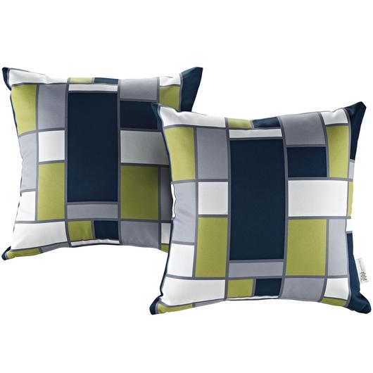 Varick Two Piece Outdoor Patio Pillow Set In Rectangle by Modway Furniture