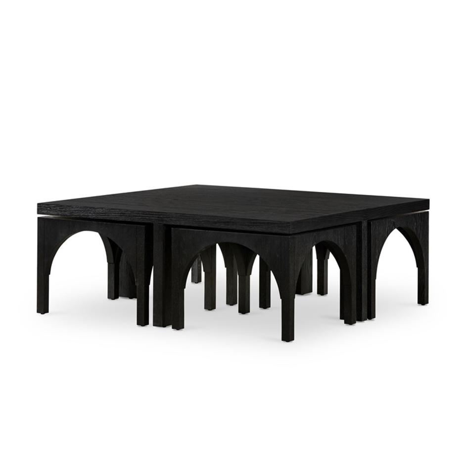 Amara Coffee Table - Black Oak Veneer by Four Hands