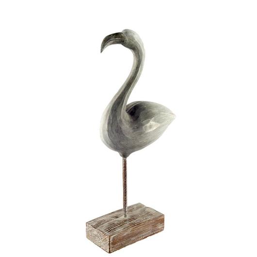 Odette I (Small) 8L x 3W Off-White Resin Flamingo by Mercana
