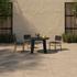 Delta Round Outdoor Dining Table Black by Moes Home