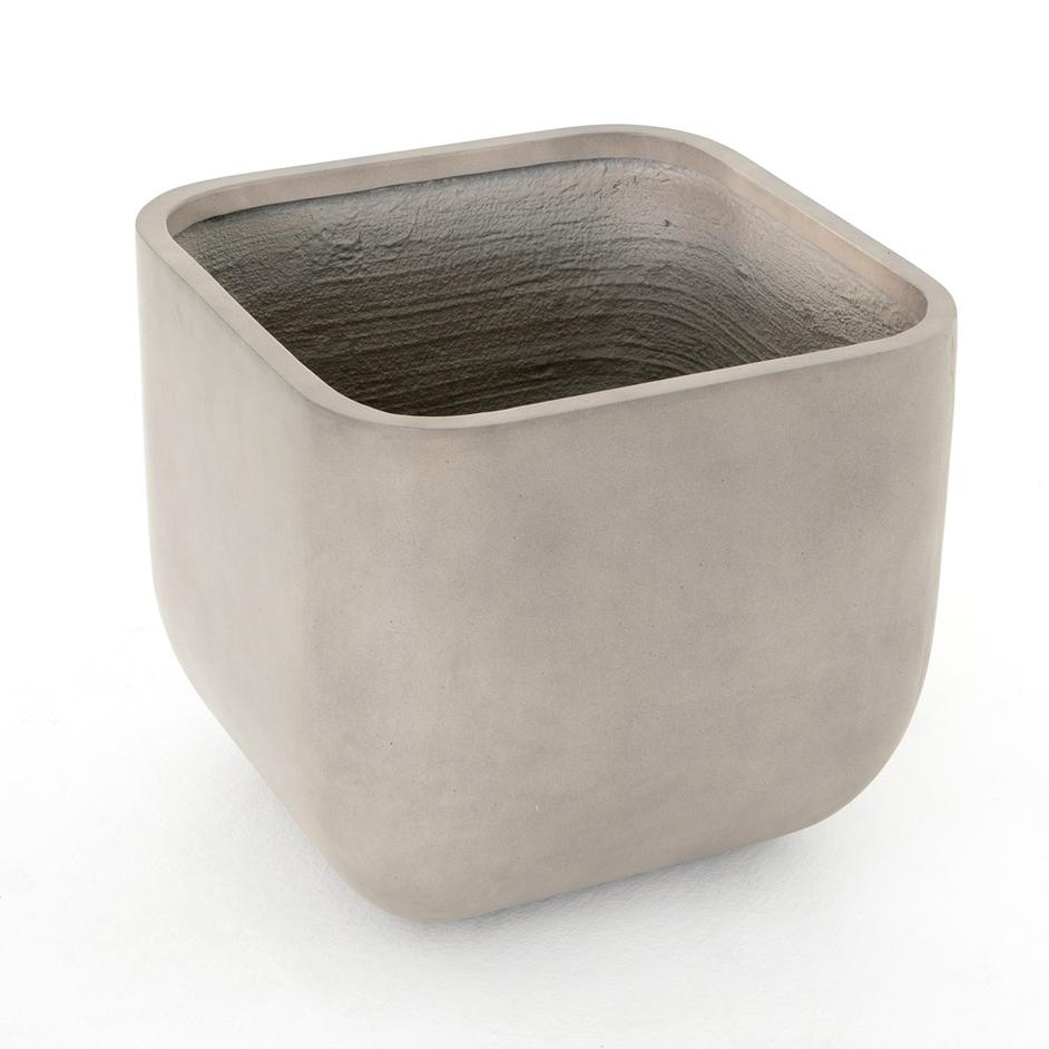 Ivan Square Planter-Grey Concrete by FOUR HANDS