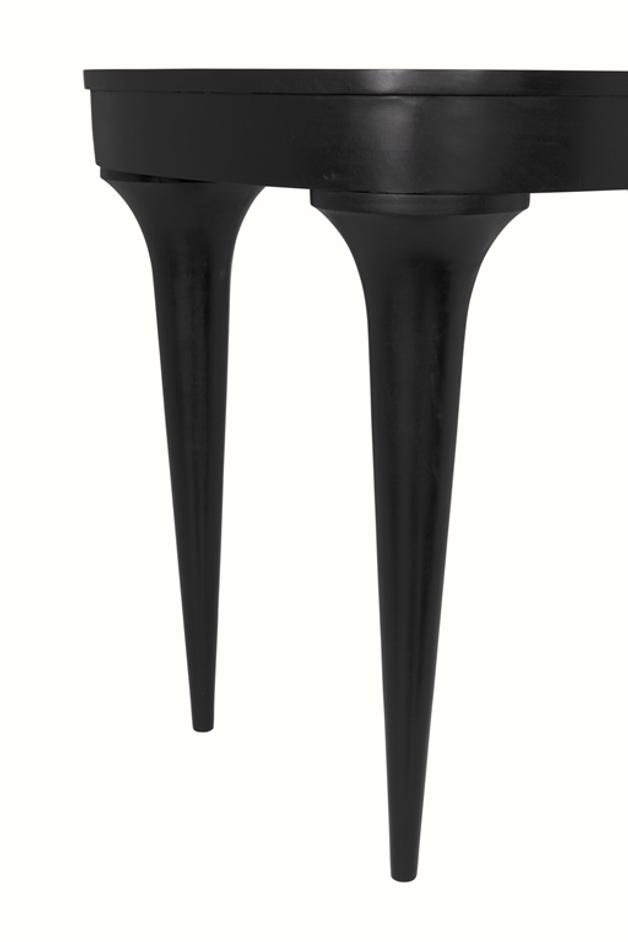 Rennie Mahogany Desk in Hand-Rubbed Black Finish by Noir Furniture