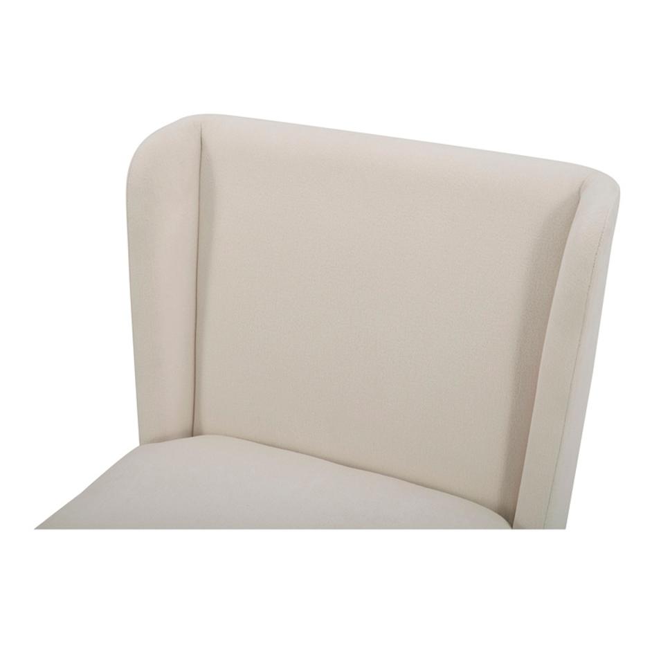 Cormac Rolling Dining Chair Cream by Moes Home