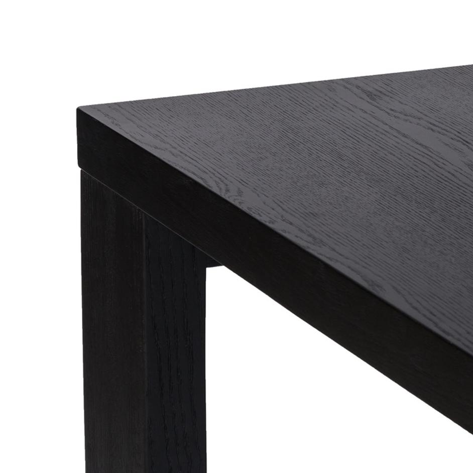 Millie Dining Table - Drifted Matte Black Veneer by Four Hands