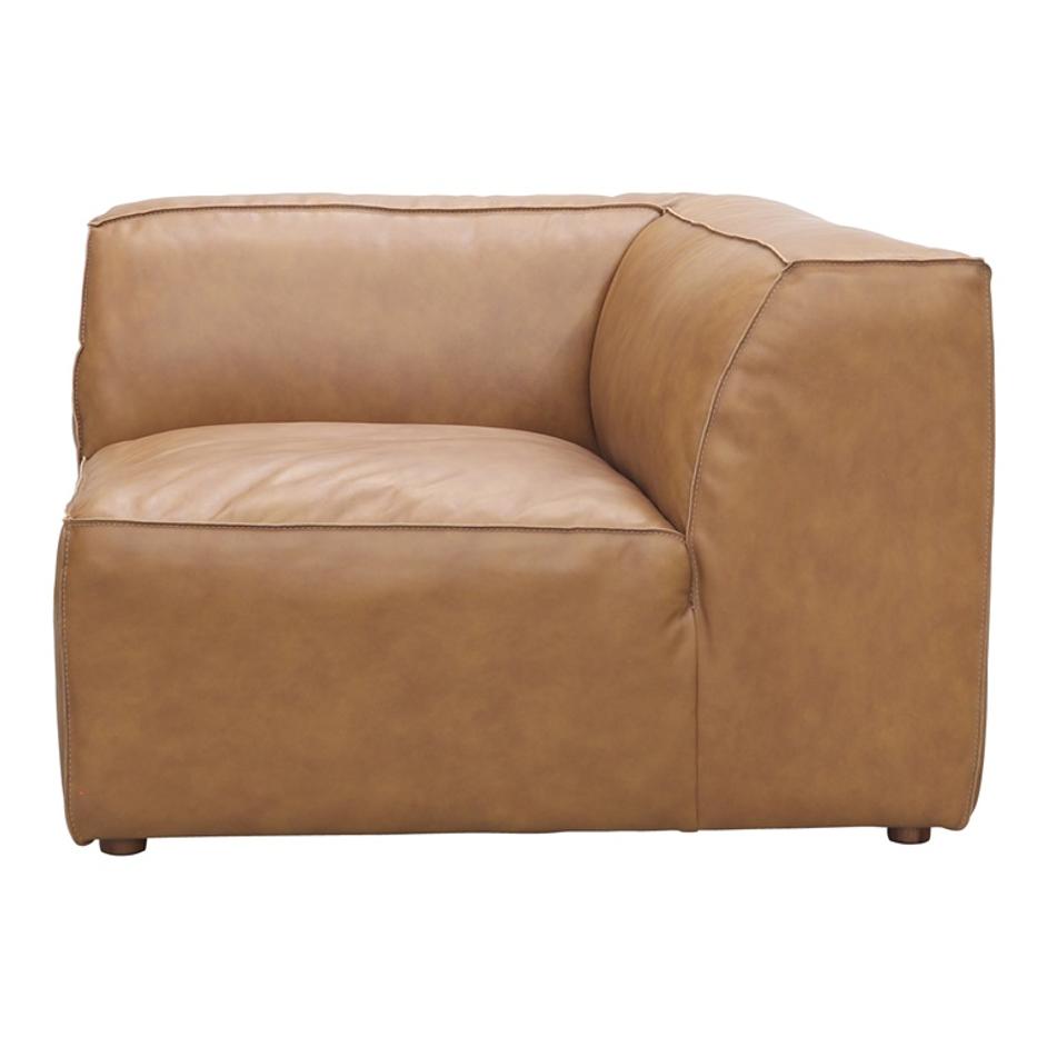 FORM CORNER CHAIR SONORAN TAN LEATHER by Moes Home