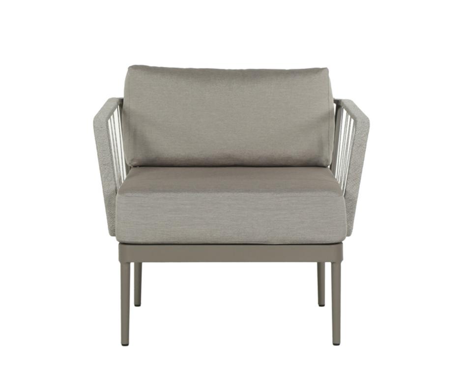CATANIA ARMCHAIR - GREY - PALAZZO TAUPE by Sunpan