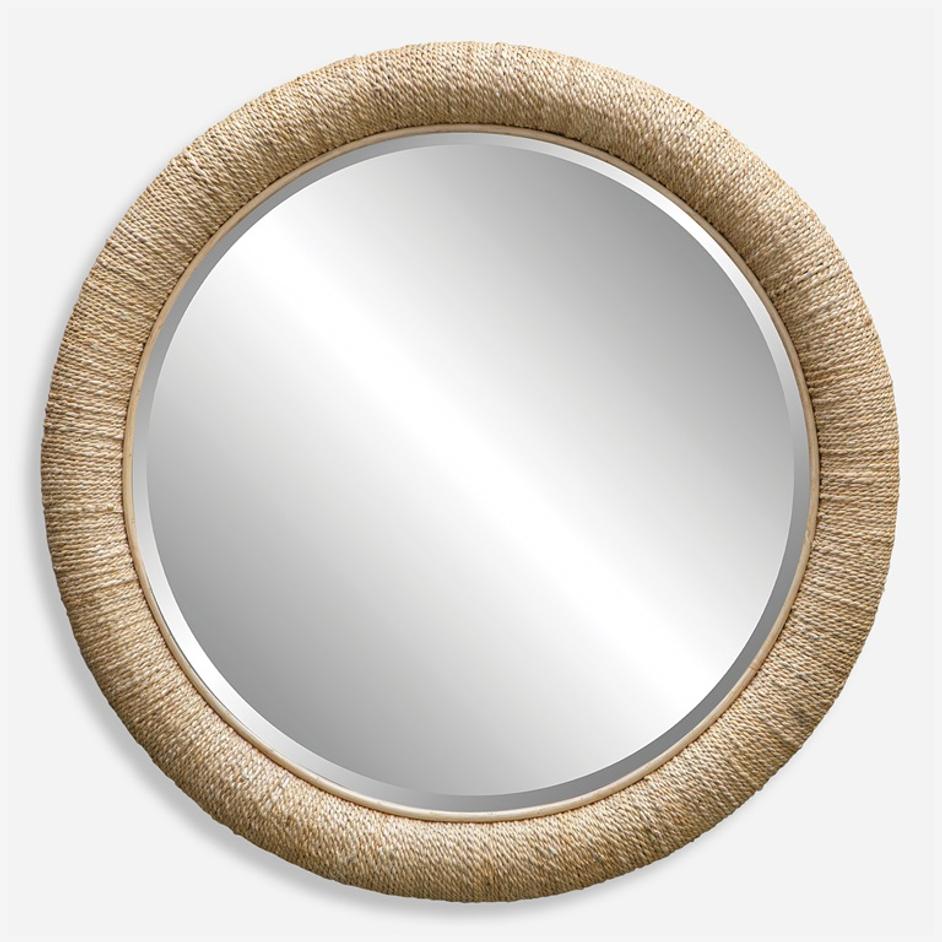 Mariner Natural Round Mirror by Uttermost