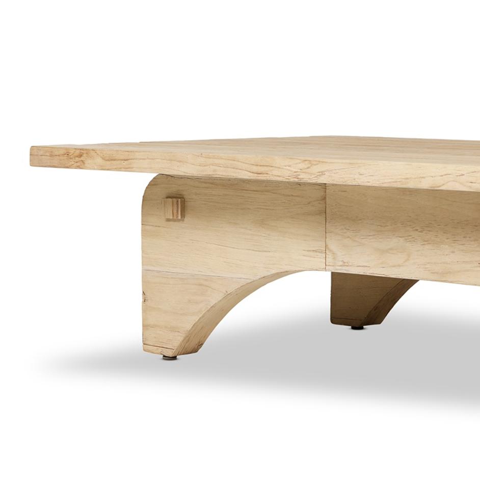 Kitridge Coffee Table in Bleached Alder by FOUR HANDS