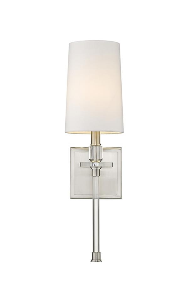 Sophia 1 Light Wall Sconce in Brushed Nickel Finish by Z-Lite