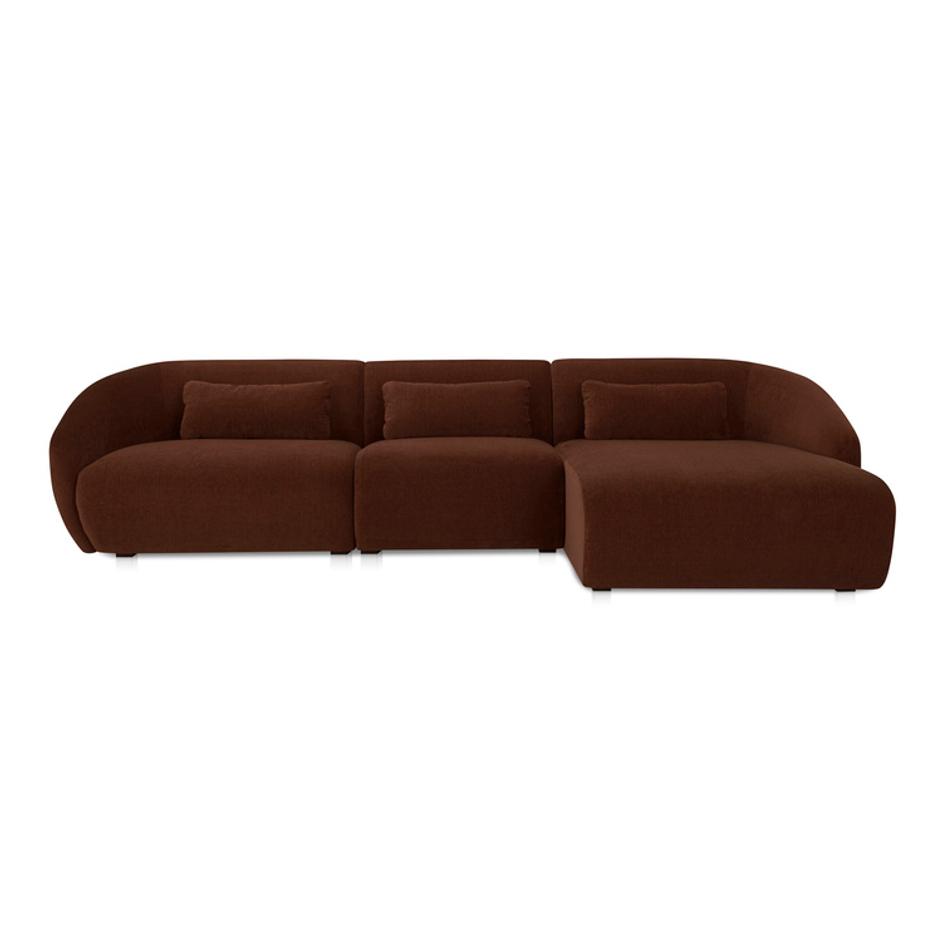 Amelia Lounge Modular Right Sectional Chestnut by Moes Home