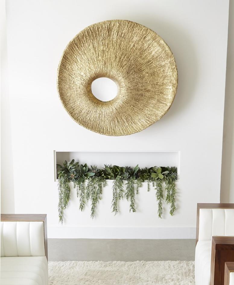 Convergence Mirror, Resin, Gold Leaf by PHILLIPS COLLECTION