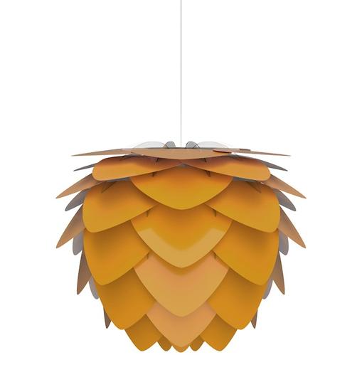 Aluvia Medium Plug-In Pendant in Saffron with White Cord by UMAGE