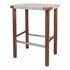 Elio Wood Counter Stool w/ Rope, Cinnamon Brown/Sand Lace by New Pacific Direct