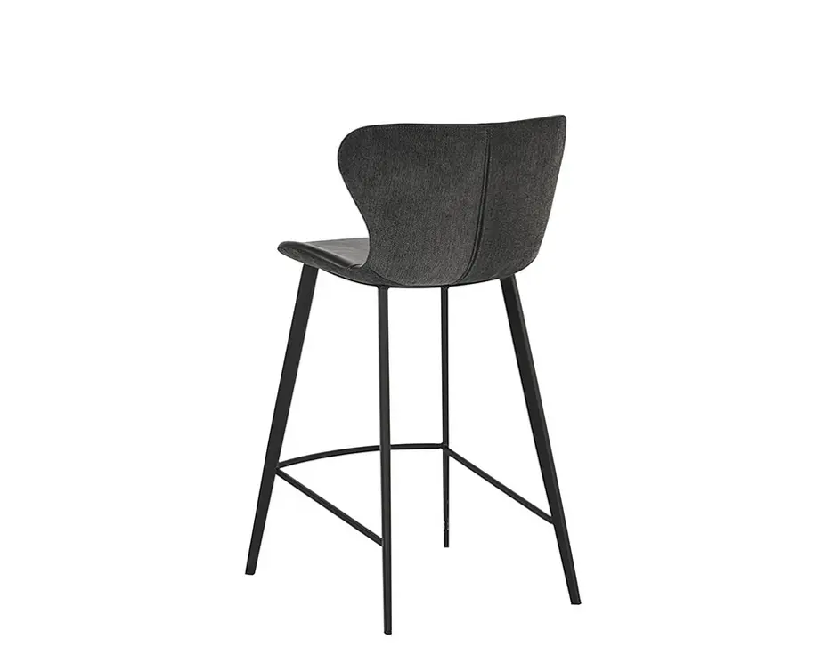 Arabella Counter Stool - Bravo Portabella / Polo Club Kohl Grey by Sunpan