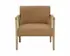 EARL LOUNGE CHAIR - RUSTIC OAK - LUDLOW SESAME LEATHER by Sunpan