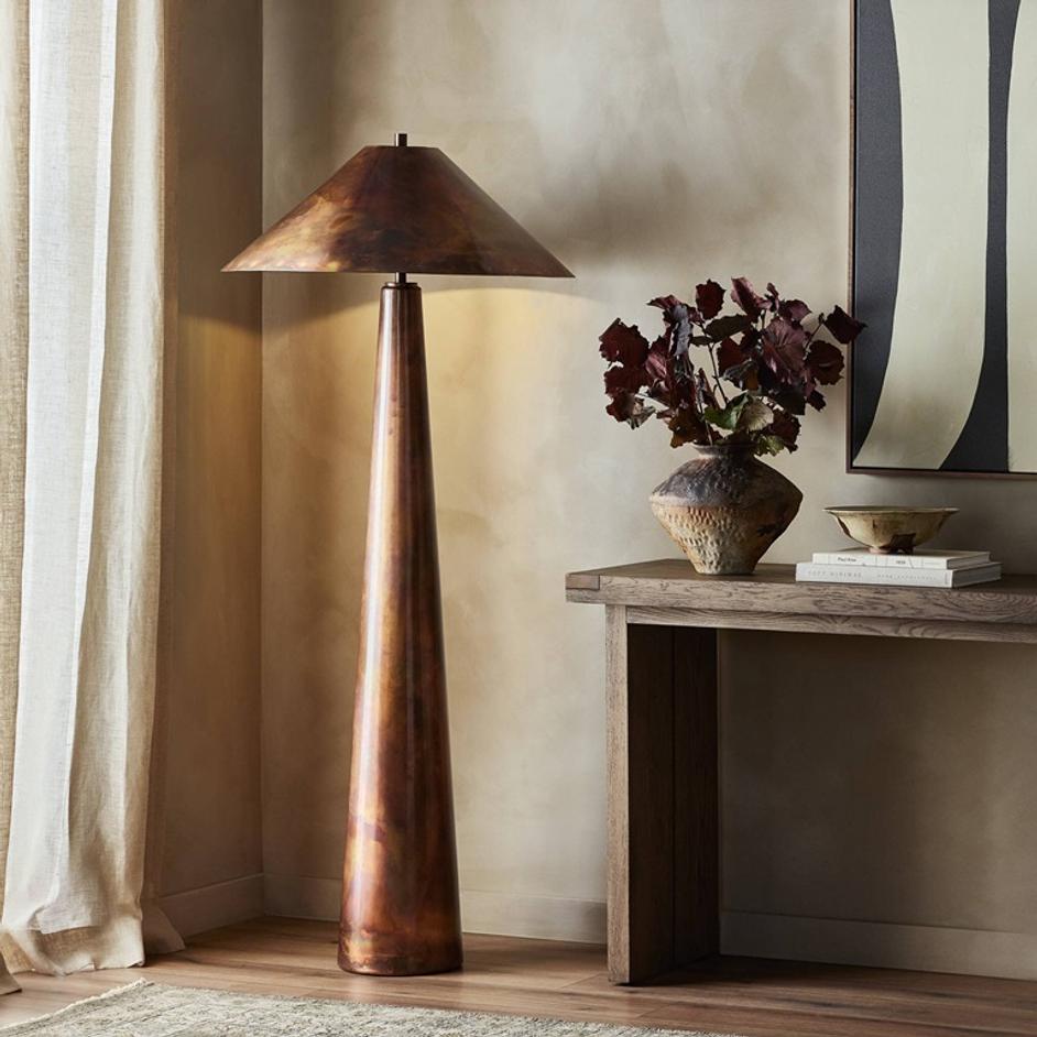 Romani Floor Lamp - Iridescent Acid Wash by Four Hands