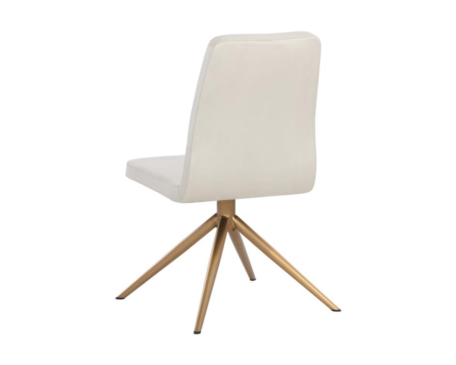 HILDA SWIVEL DINING CHAIR - VIENNA CREAM by Sunpan