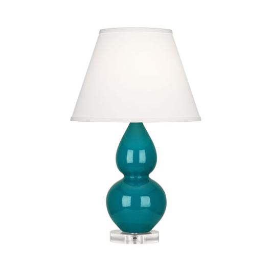 Peacock Small Double Gourd Accent Lamp by Robert Abbey
