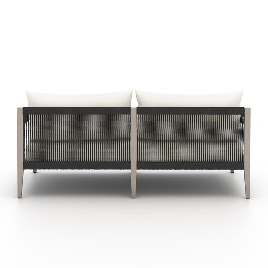 Sherwood Outdoor Sofa 63" In Weathered Grey by FOUR HANDS