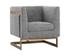 YVETTE ARMCHAIR - GOLD - CHACHA GREY by Sunpan
