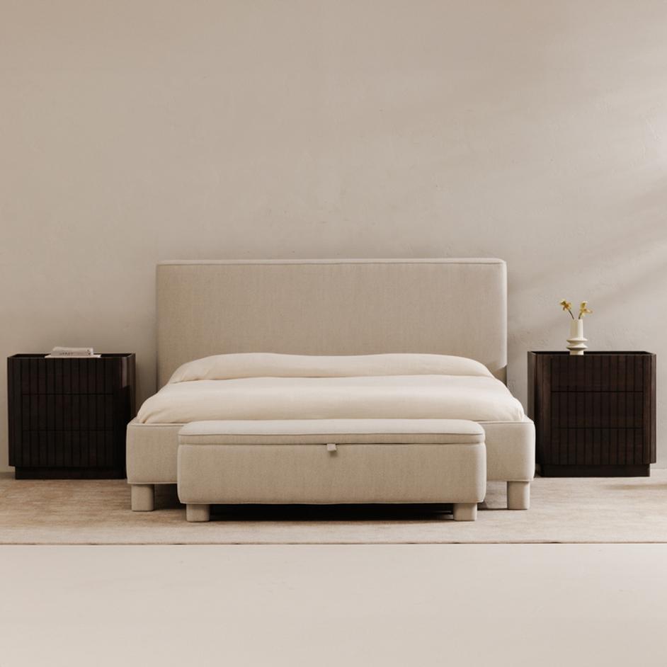 Ichigo Queen Bed Dark Grey by Moes Home