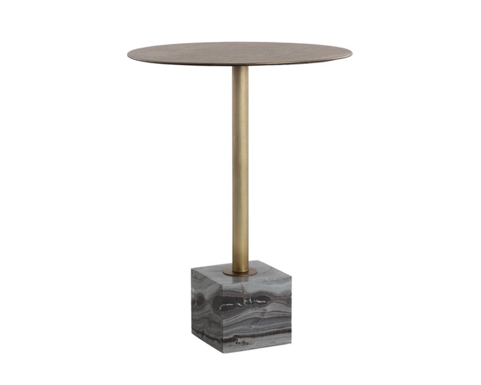 KATA BAR TABLE - GREY MARBLE by Sunpan