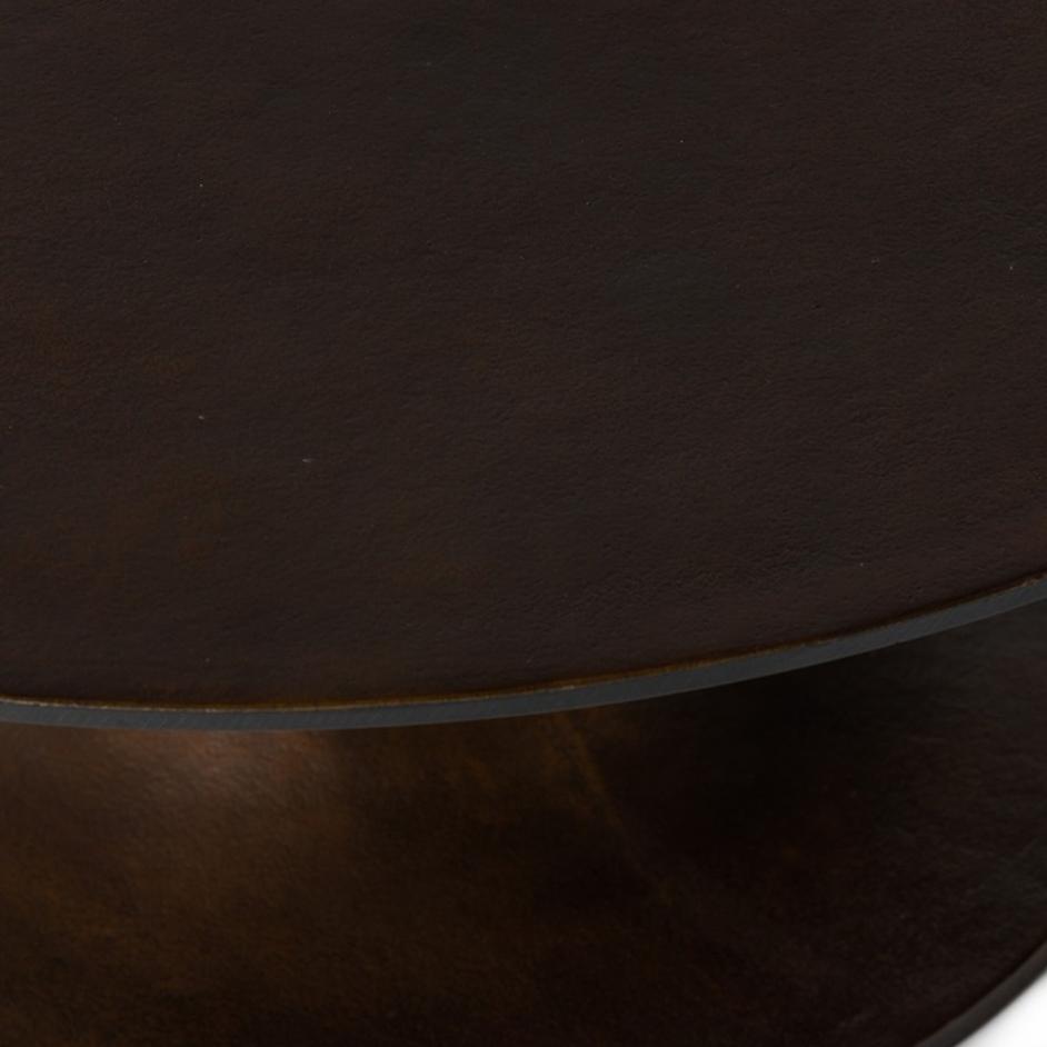 Simone Round Coffee Table - Antique Rust by Four Hands