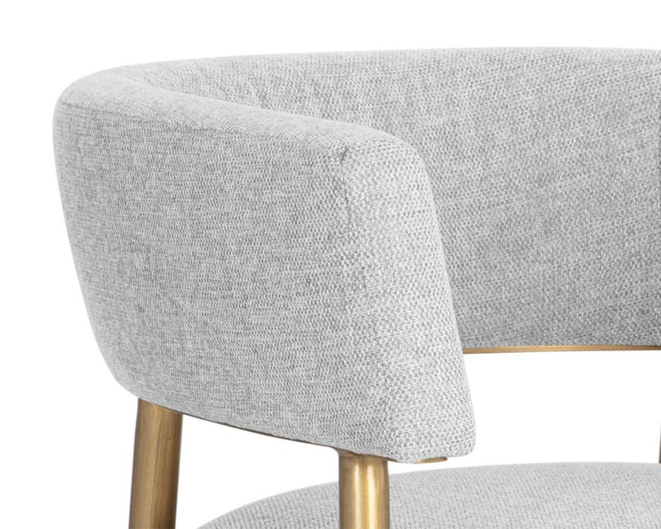 MAESTRO DINING ARMCHAIR - BELFAST HEATHER GREY by Sunpan