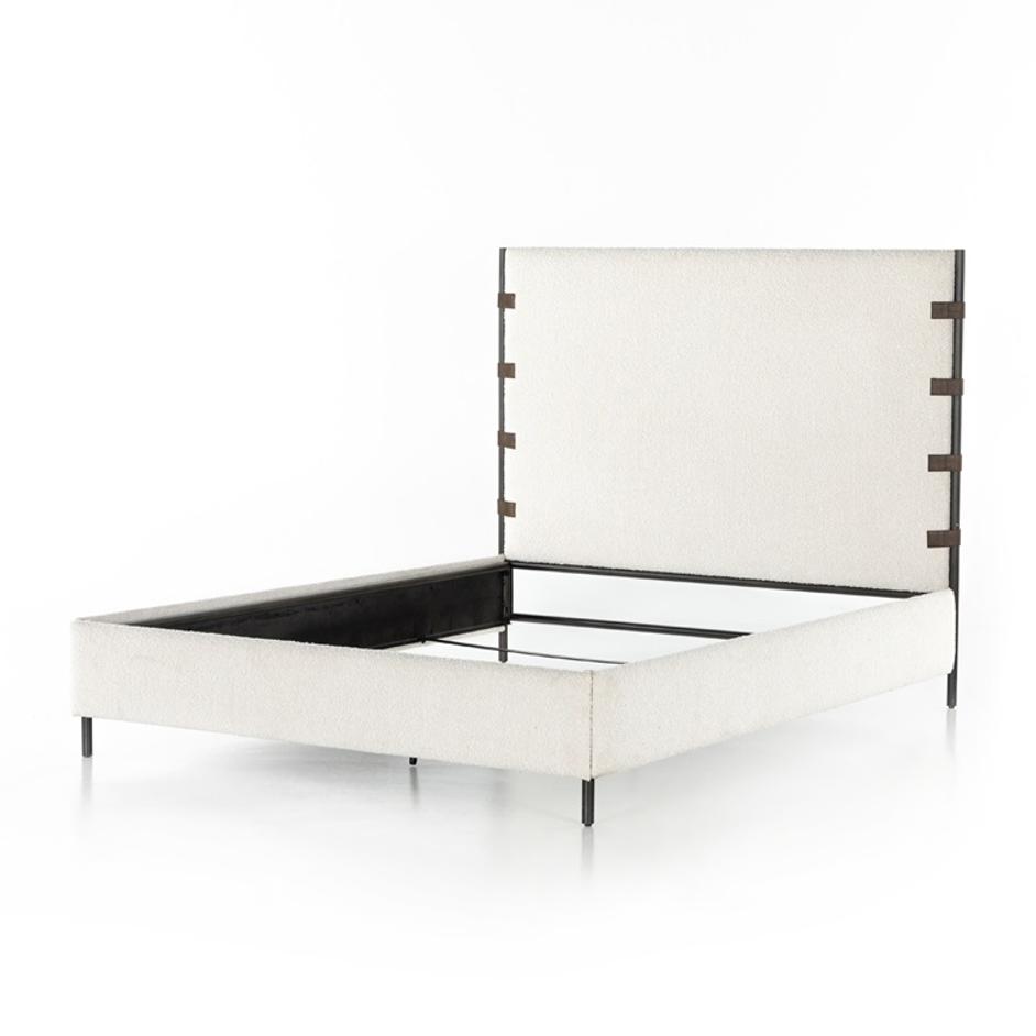 Anderson Bed In Knoll Natural In King by FOUR HANDS