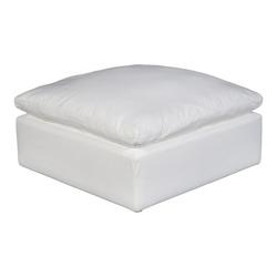TERRA CONDO OTTOMAN LIVESMART FABRIC CREAM by Moes Home
