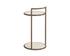 PARGA END TABLE - RUSTIC BRONZE - TRAVERTINE LOOK by Sunpan