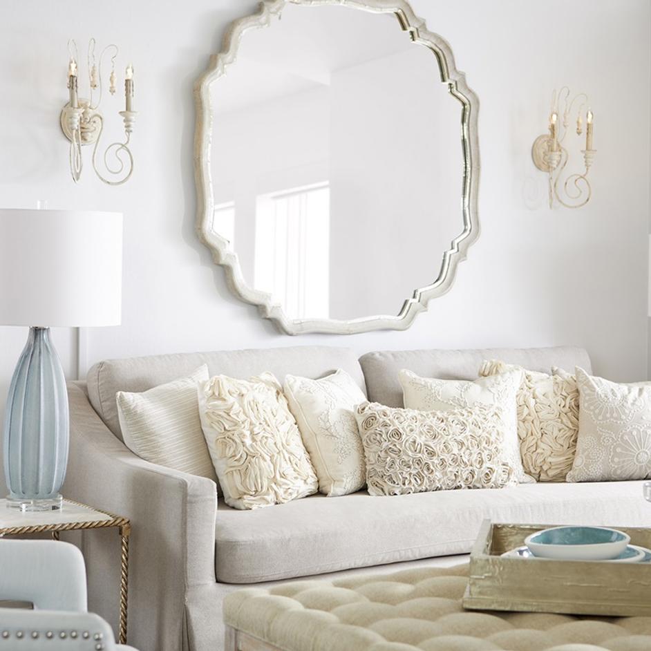 Medium Nice Dream Tray in White and Green by Cyan Design