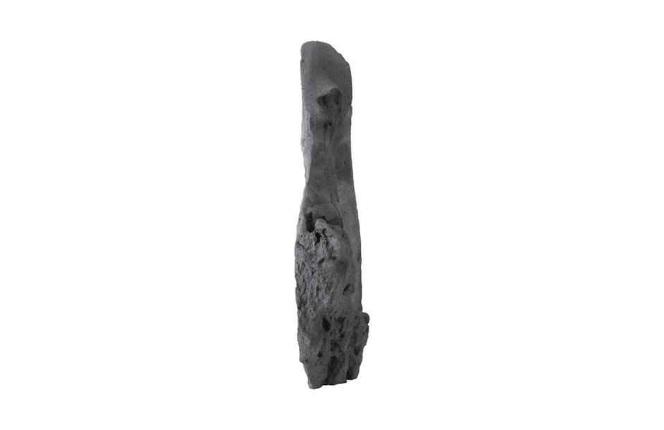 Colossal Cast Stone Sculpture, Single Hole, Charcoal Stone by PHILLIPS COLLECTION
