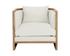 CHLOE LOUNGE CHAIR - NATURAL - HEATHER IVORY TWEED by Sunpan