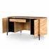 Lunas Executive Desk In Gold Guanacaste by FOUR HANDS