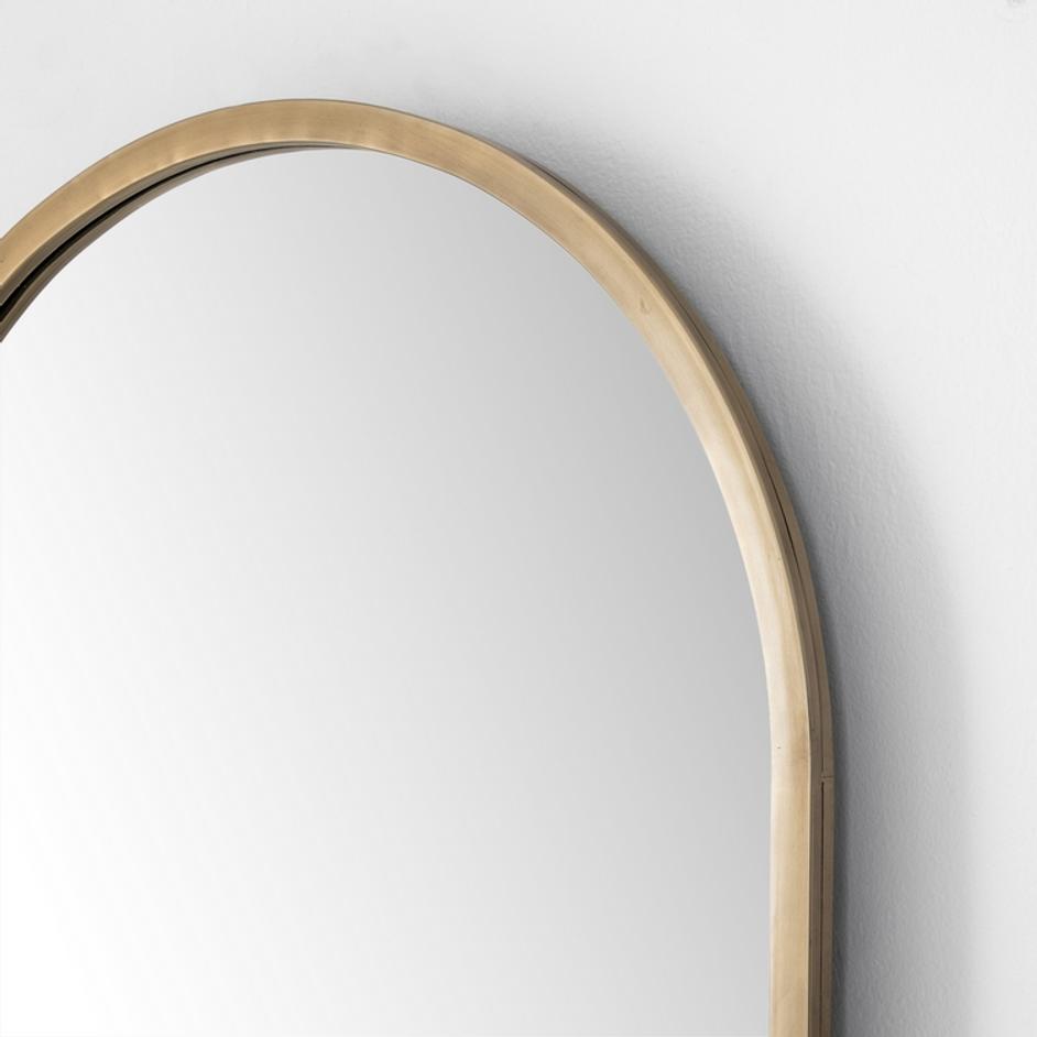 Dawson Floor Mirror in Ombre Brass by FOUR HANDS